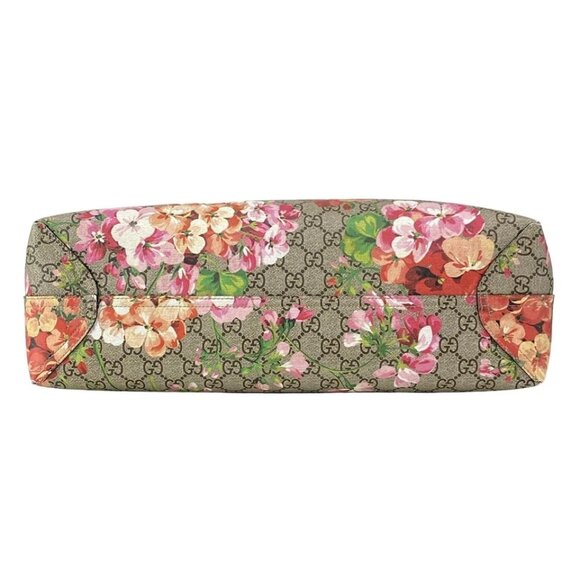 GUCCI GG Blooms Medium Reversible Leather Tote Beige Red Multi PVC - 855-072625 - Picture 5 of 14